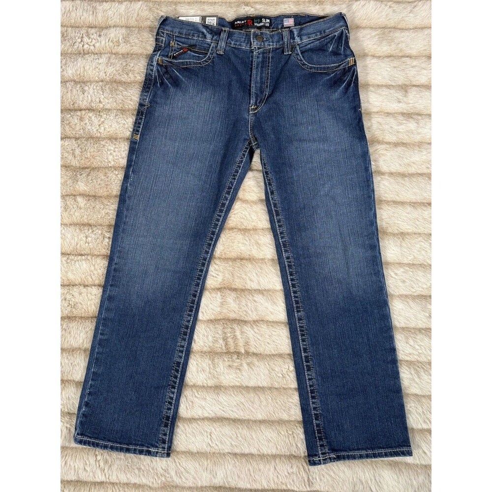 ARIAT Men’s Flame Resistant M7 Slim DuraStretch Straight Leg Jean 36x30 New